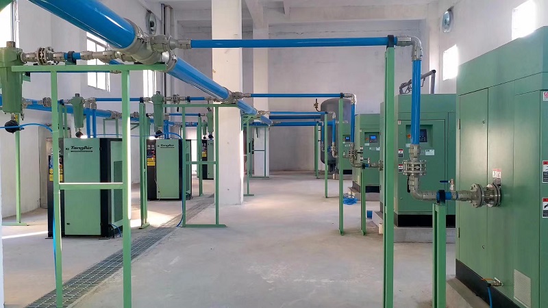 氣管安裝現(xiàn)場